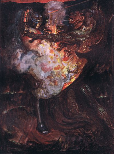 Christian Fights with Apollyon by John Byam Liston Shaw